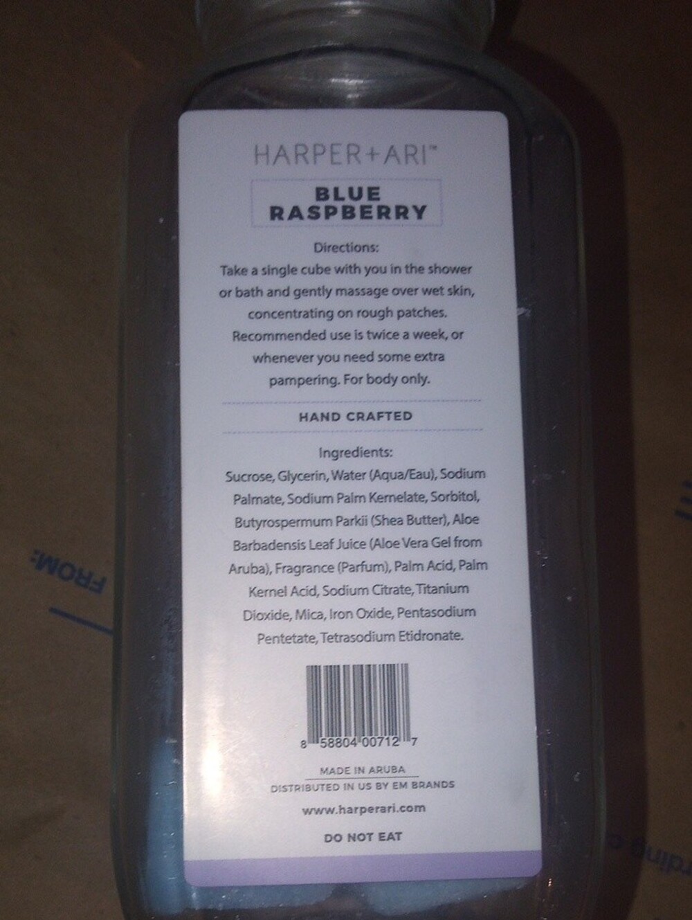 Harper Blue Raspberry Exfoliating Sugar Cubes - Picture 3 of 3
